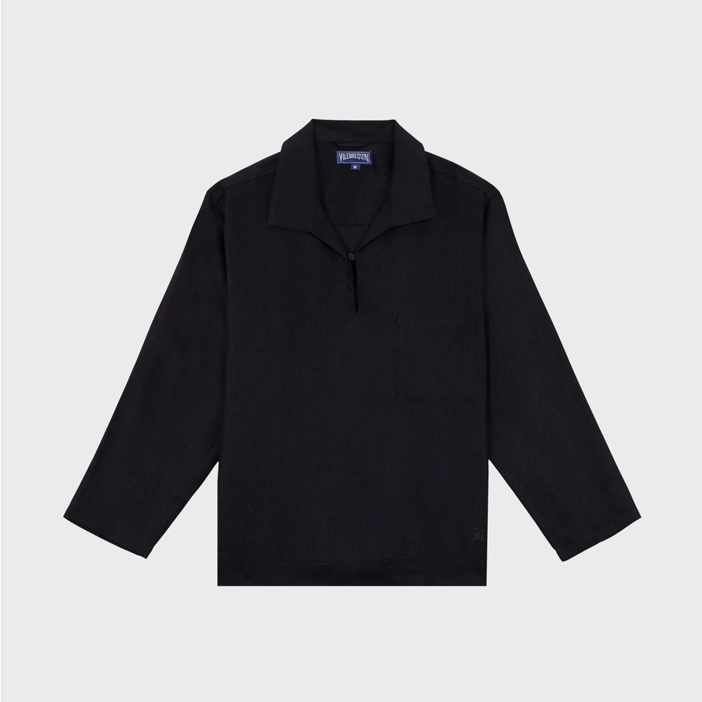 Vilebrequin
Men Linen Vareuse Shirt Solid